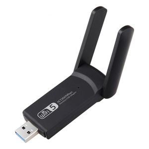 Adaptor Wireless Extender USB3.0, 1300 Mbps, Amplificator Semnal Range 5Dbi Wifi, Banda Duala 2.4Ghz- 5 Ghz, WiFi Ethernet, Negru