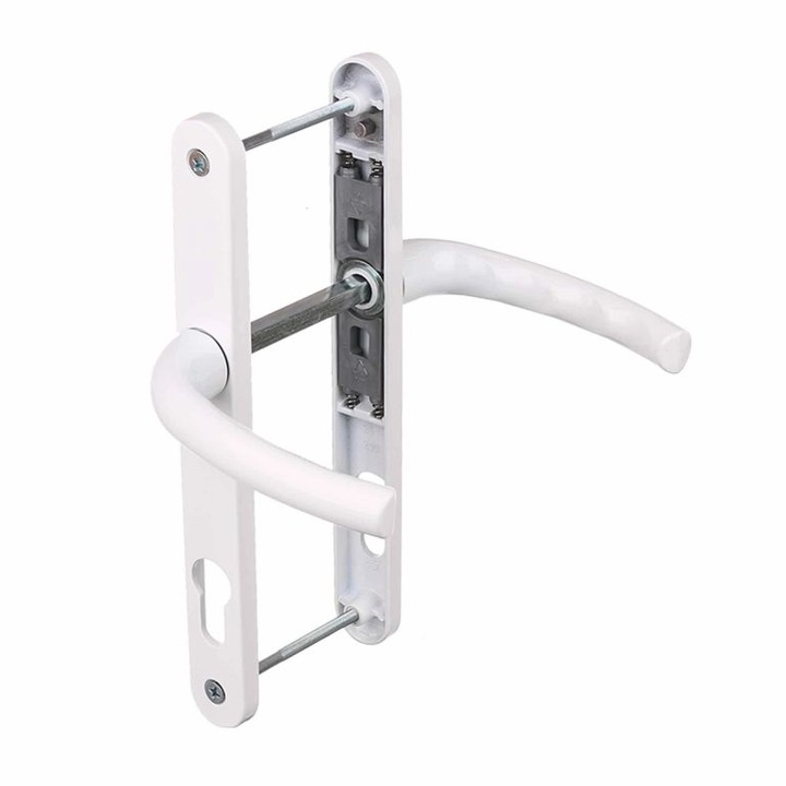 Safir ajtókilincs, alumínium, küszöbszélesség 25 mm, középtávolság 92 mm, fehér RAL9016