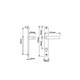 Maner usa Safir, din aluminiu, latime sild 35mm, interax 85mm, maro inchis RAL8019