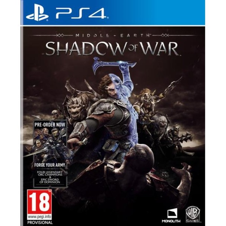 Middle Earth Shadow of War játék PlayStation 4-re
