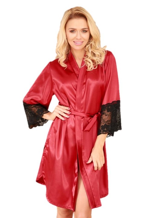 Halat dama Marbella, Kalimo, Poliester, Claret, Rosu/Negru