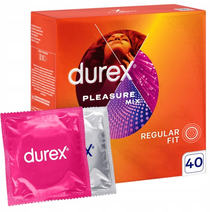 Prezervative Durex Pleasure Mix, 40 bucati