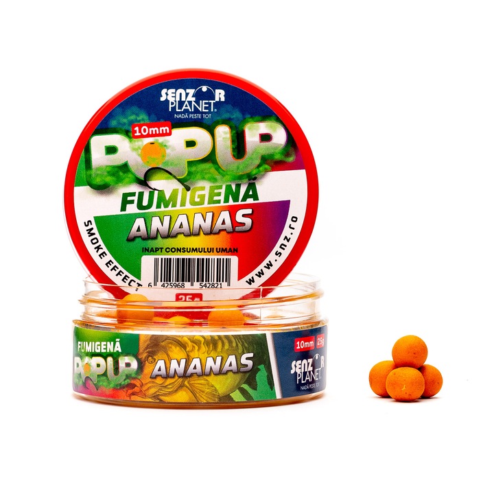 Pop-up, Fumigena, Senzor Planet, Ananas, 10 mm, 25 g