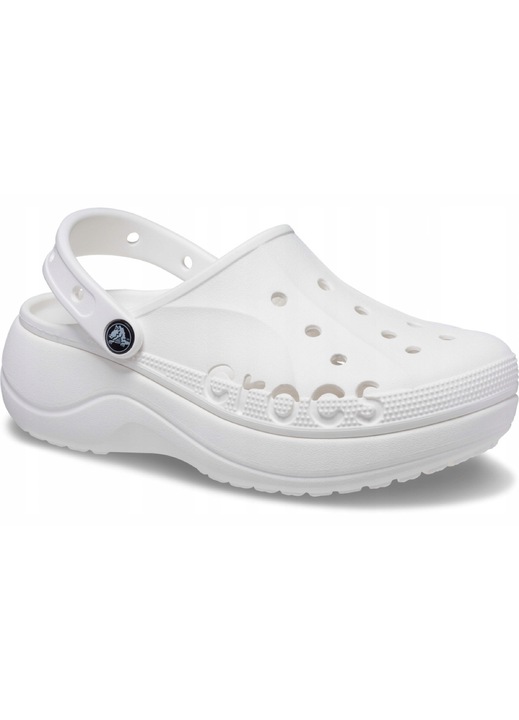 Saboti Femei, Crocs. Baya Platform Clog, Alb, 41-42 EU