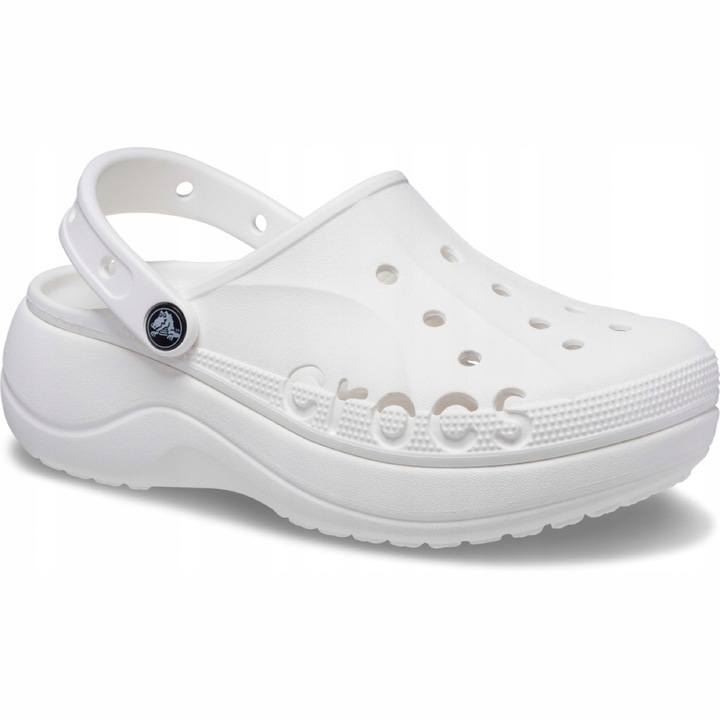 Saboti Femei, Crocs. Baya Platform Clog, Alb, 41-42 EU