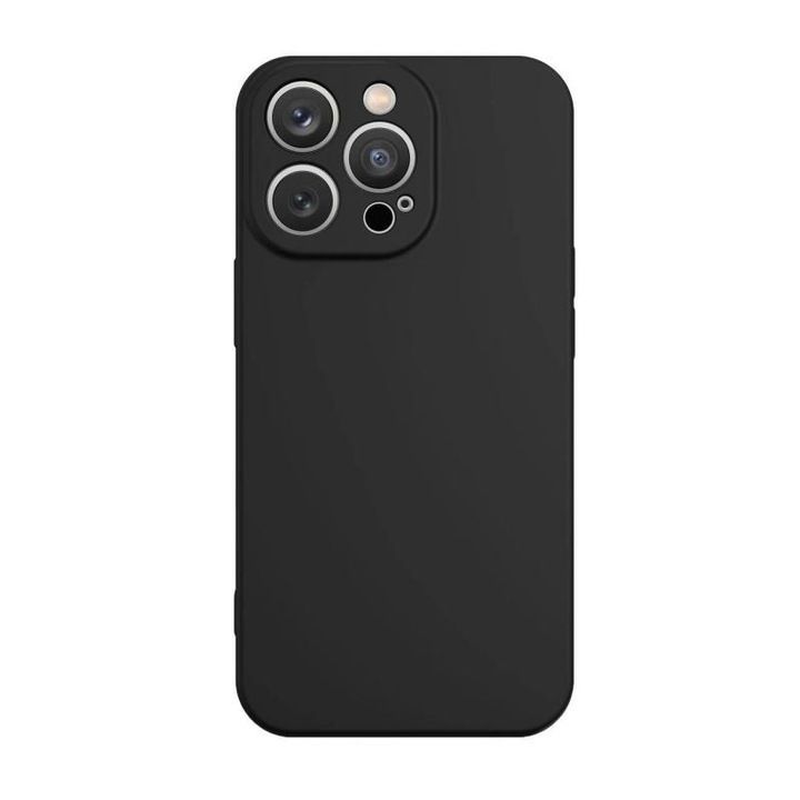 Szilikon tok kompatibilis a Samsung Galaxy A14 4G / A14 5G telefonnal, fekete