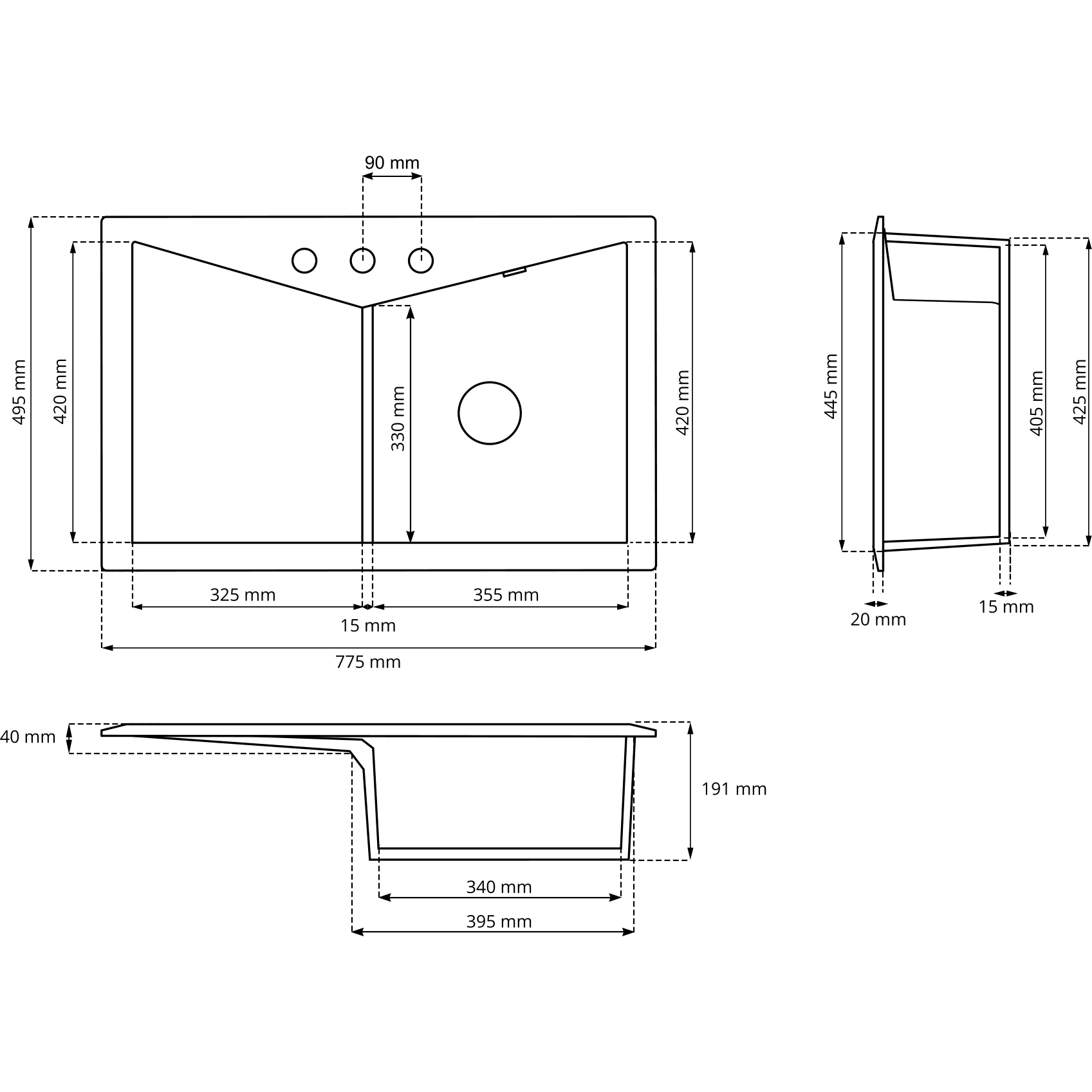 Tappeto Lavello Cm.30x30 Pz.2 + Parabordo - 8