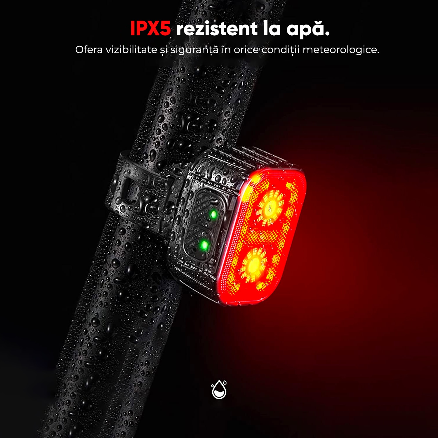 Set Lumini Bicicleta De Led Uri Lumeni Ipx Mah