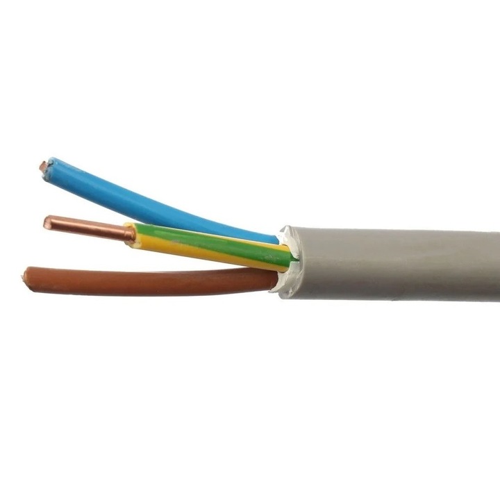 Cablu electric CYYF, 3 x 2.5 mmp, cupru, rola 100 metri - eMAG.ro