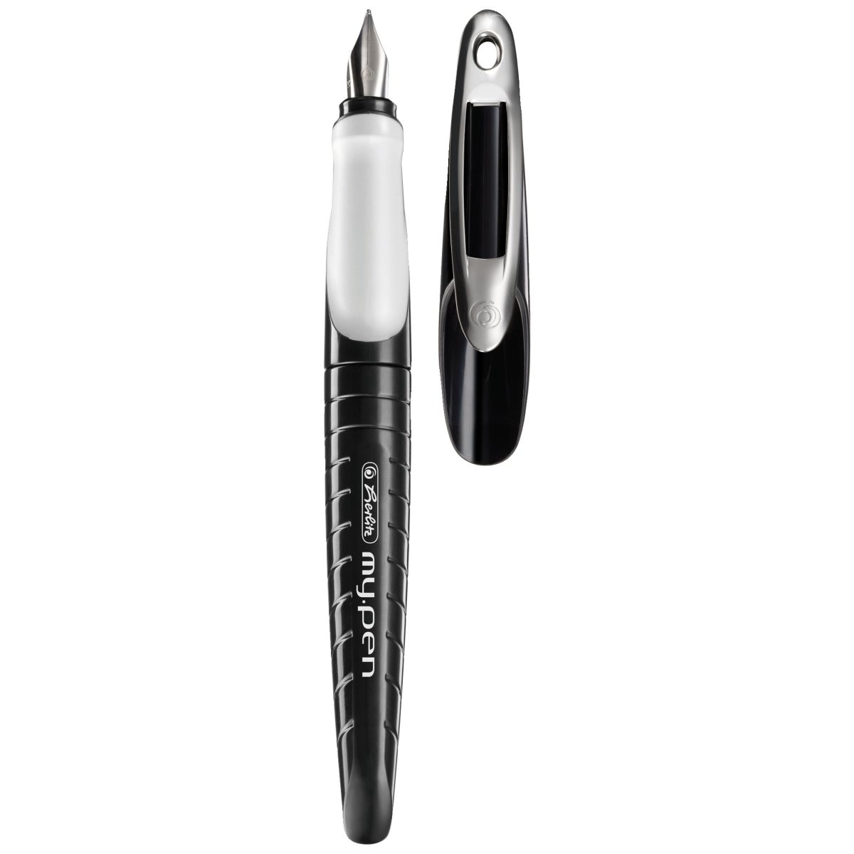 Stilou Herlitz, My.Pen, Penita M, Culoare Negru / Alb, Vrac