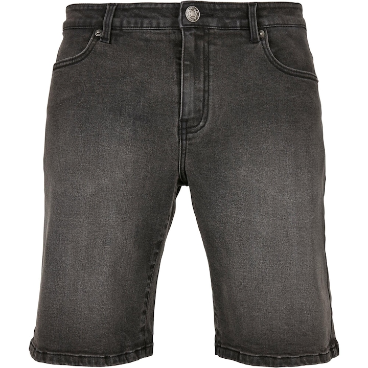 Urban Classics, Blugi scurti cu talie medie, Gri antracit