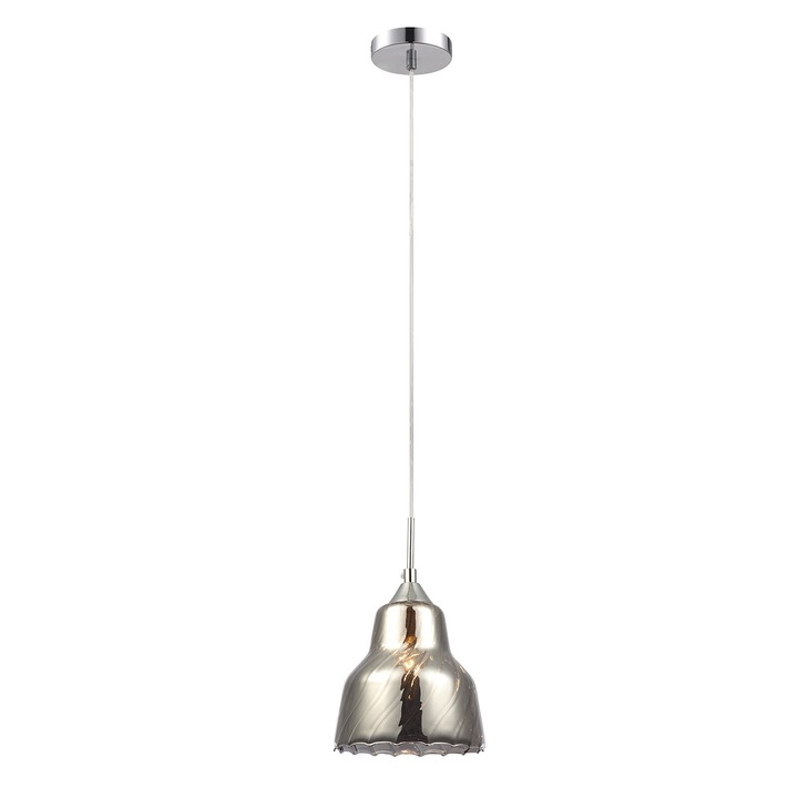 Pendul de iluminat, ItaLux, Otel, Soclu E14, Argintiu