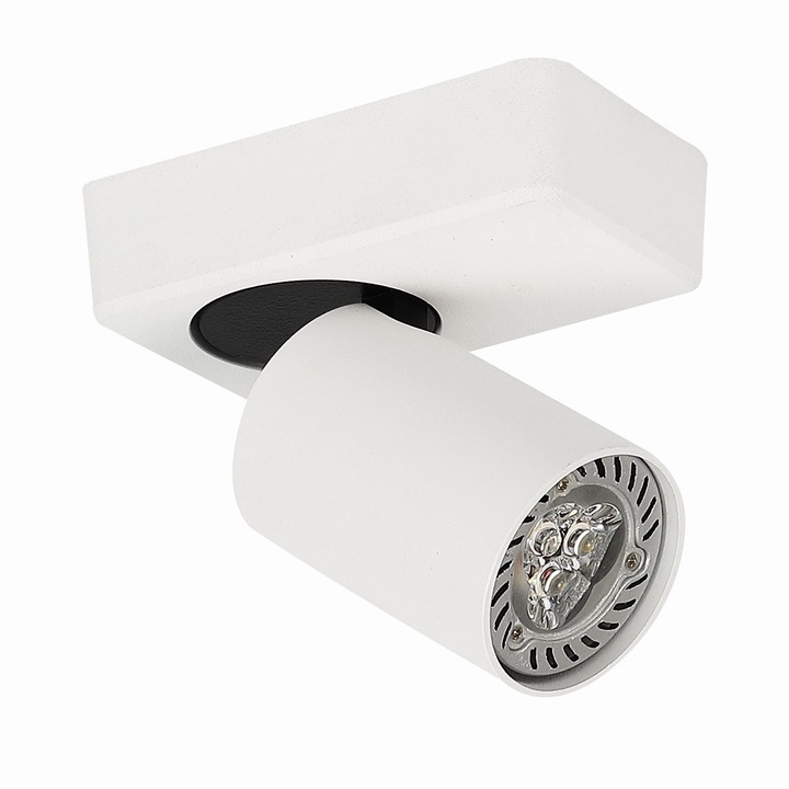 Spot de iluminat, ItaLux, Aluminiu, Soclu GU10, Alb