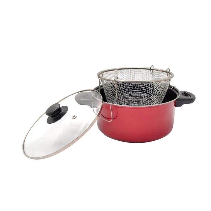 Oala, pentru gatit la abur Elekom EK-P13, Fund cu inductie, 4.75 l