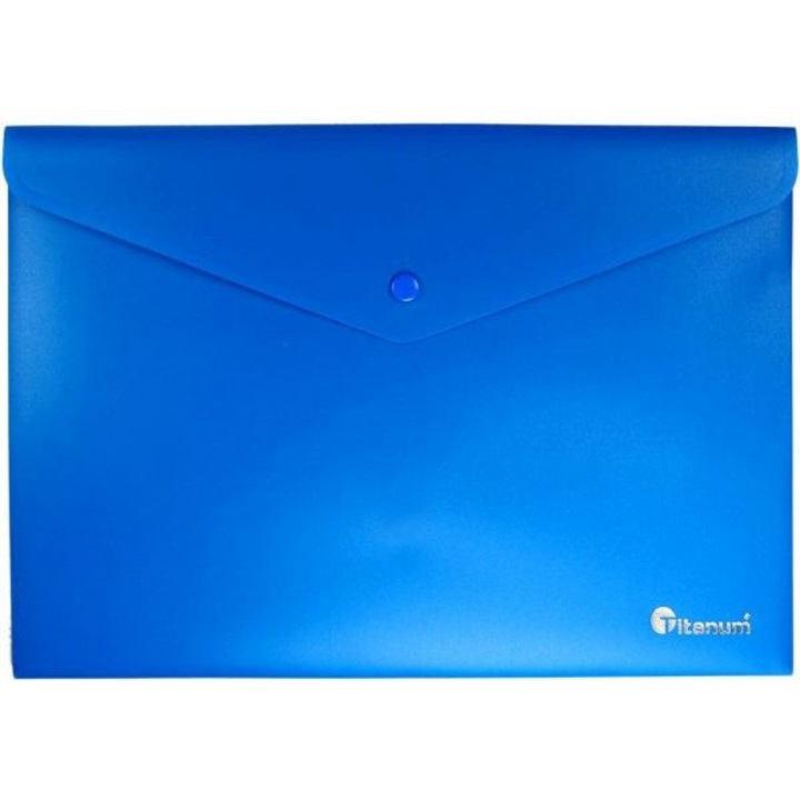 Mapa A4, Titanium, polipropilena, albastru