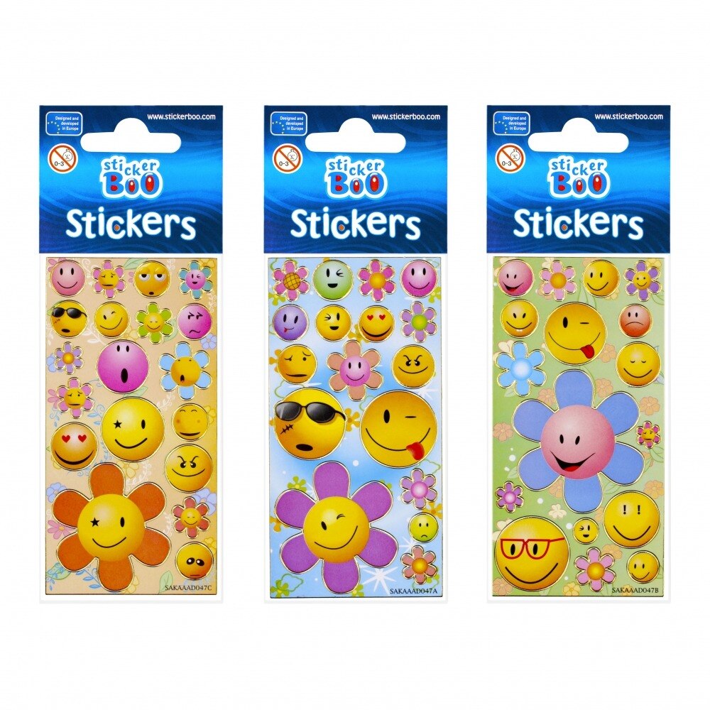 Стикери с цветни емоджи Sticker Boo - eMAG.bg