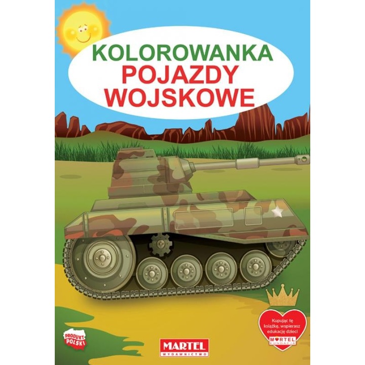A4-es kifestőkönyv - Katonai járművek, Martel, 32 oldal, Multicolor
