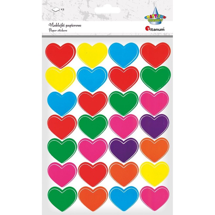 Set autocolante decorative, Titanium, Hartie, Cu model, Multicolor