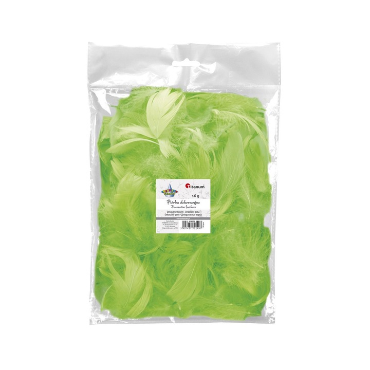 Pene decorative, Titanum, 16g, 5-12 cm, Verde deschis