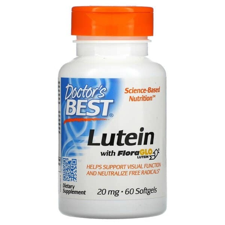 Luteina cu FloraGlo Luteina 20mg, Doctor's Best, 60 capsule