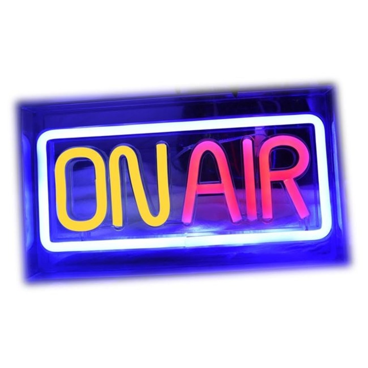 Neon LED lámpa panel, YUPY, Többszínű "ON AIR" 23x12,7cm