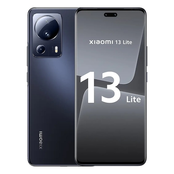 Xiaomi 13 Lite Mobiltelefon, Kártyafüggetlen, 8GB RAM, 256GB ROM, Dual SIM, fekete