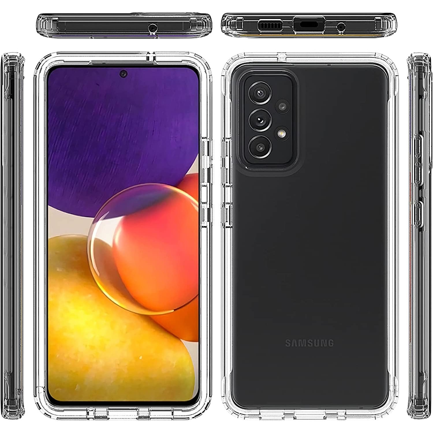 Husa Samsung A52s 5G, 360 de grade, Silicon TPU, Transparent