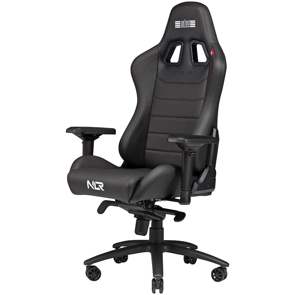Scaun Gaming Next Level Racing Pro, Black Leather