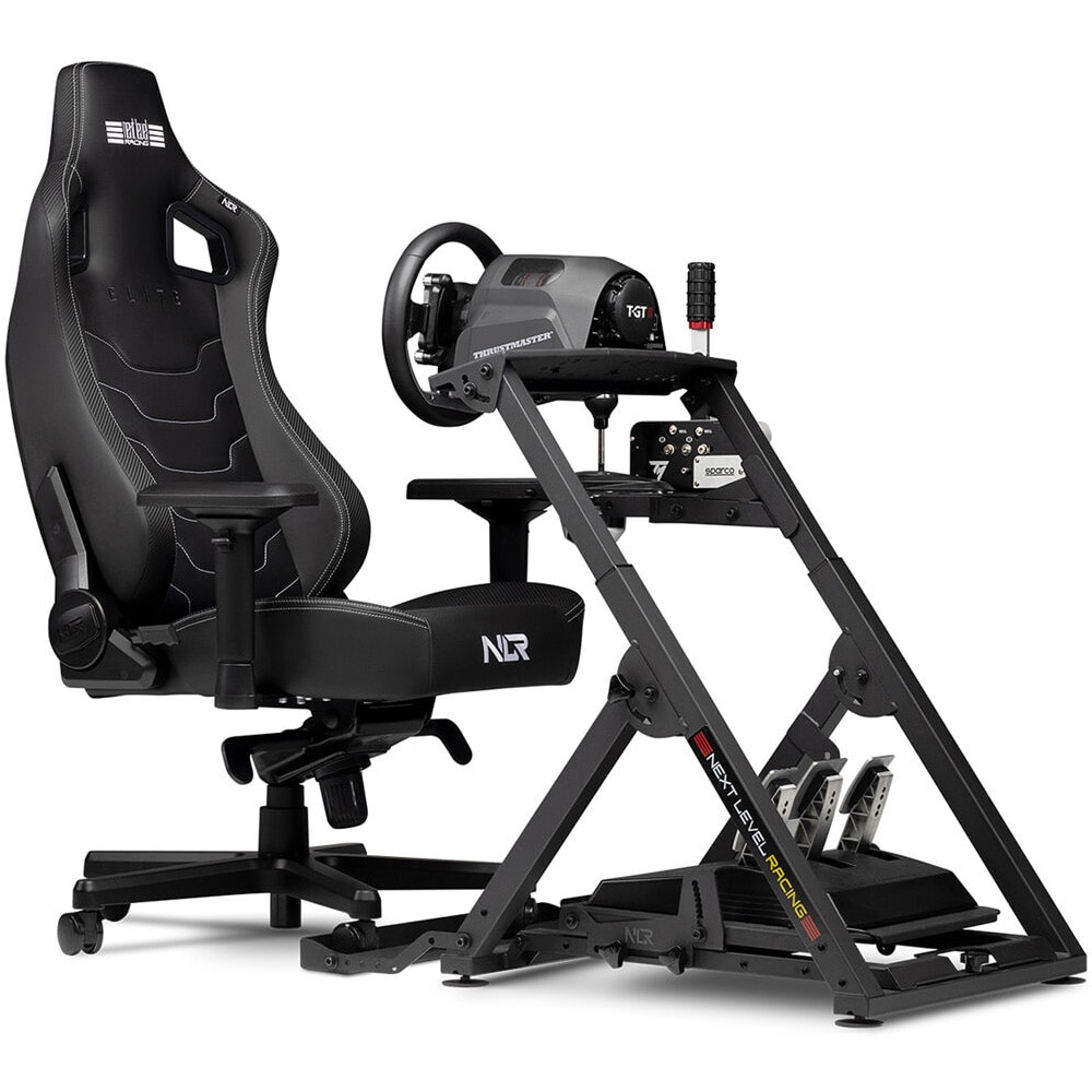 Стол Gaming Next Level Racing Elite, Black Leather - eMAG.bg