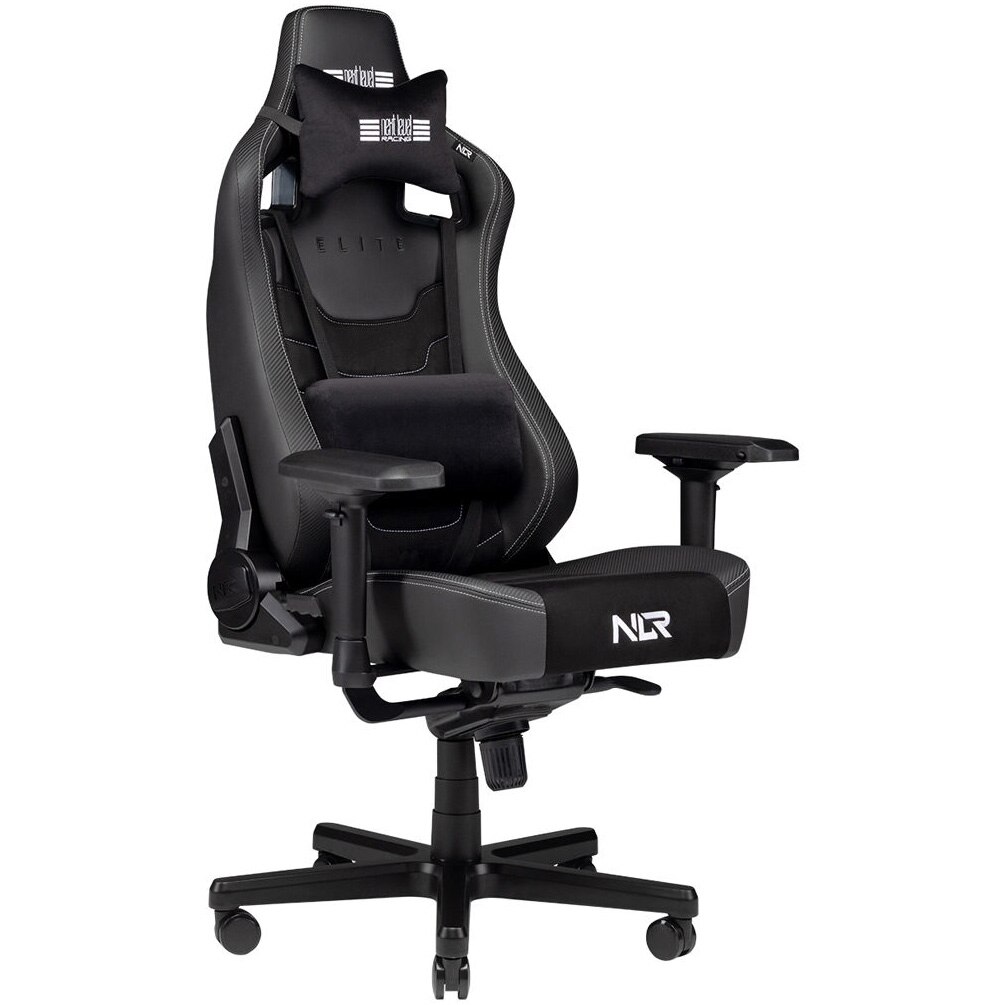 Scaun Gaming Next Level Racing Elite, Black Leather & Suede