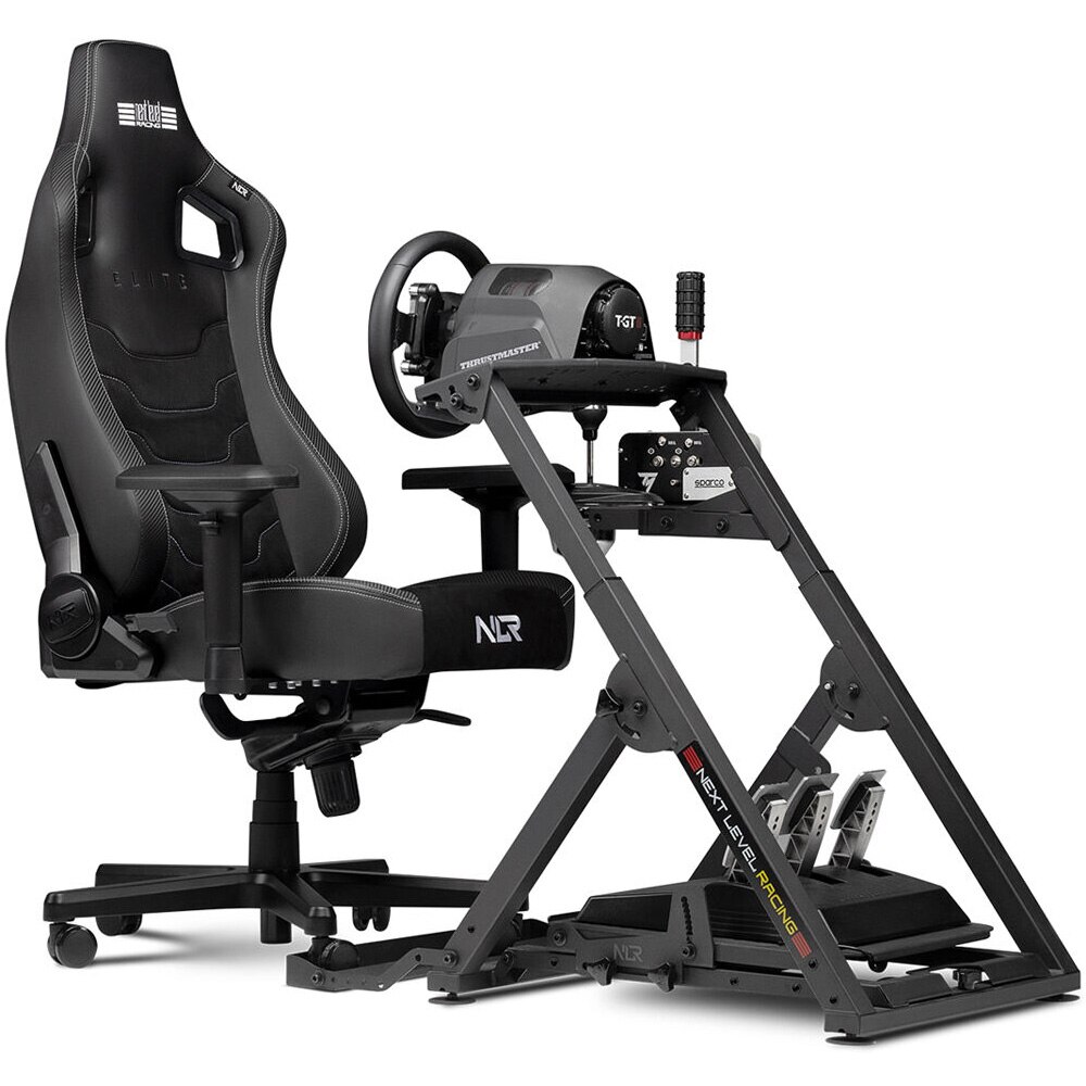 Стол Gaming Next Level Racing Elite, Black Leather & Suede - eMAG.bg