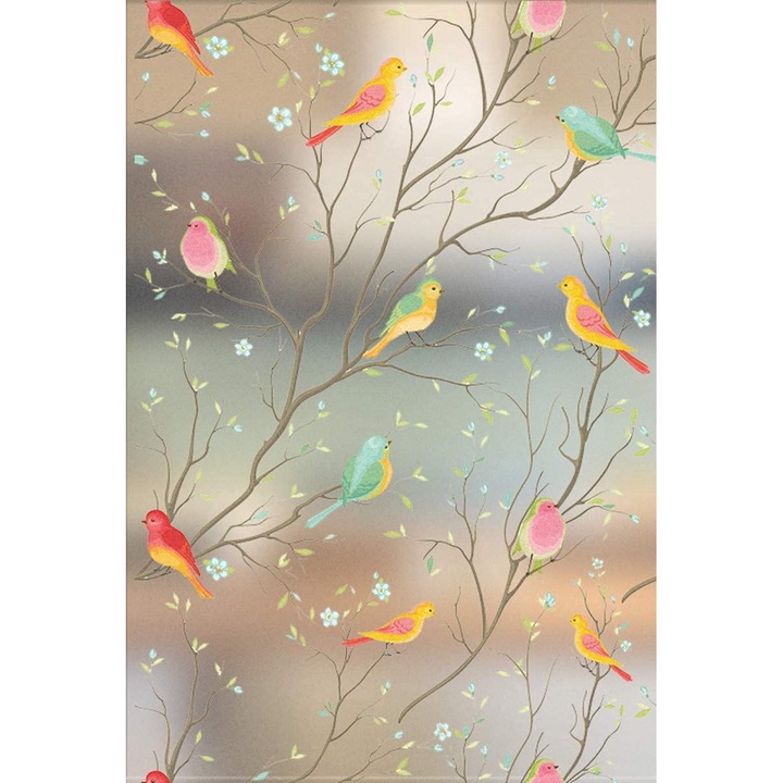 Folie geam, Matifianta, Autocolant, 45x200cm, Multicolor