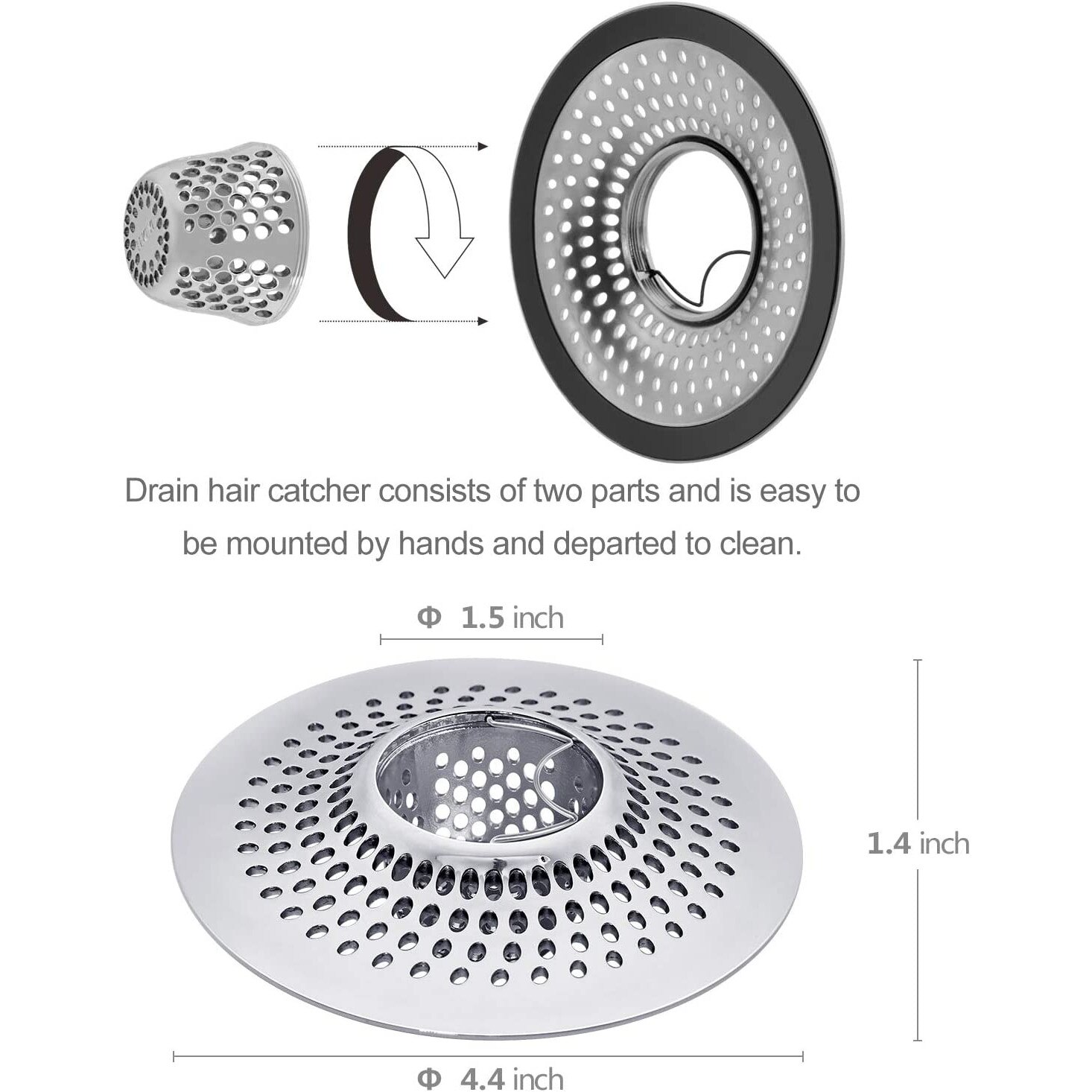 Sita pentru cada, Inox, Argintiu - eMAG.ro