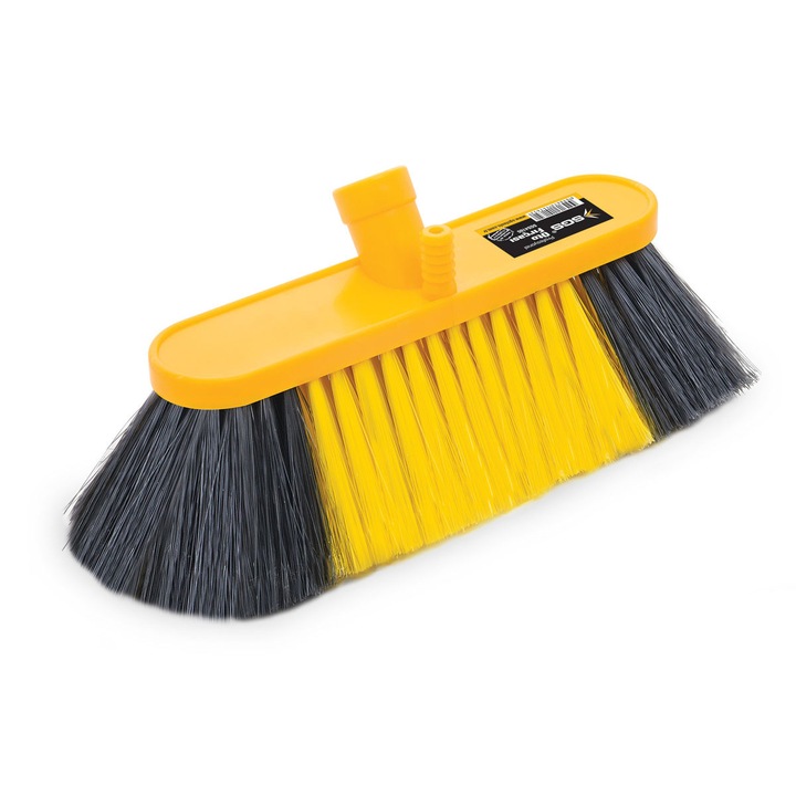 Perie spalat auto cu stut, SGS, 20cm, galbena