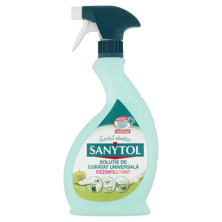 Solutie de curatat universala dezinfectant Sanytol Mar Verde, 500 ml