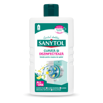 Solutie de curatat si dezinfectant pentru masina de spalat Sanytol, 240ml