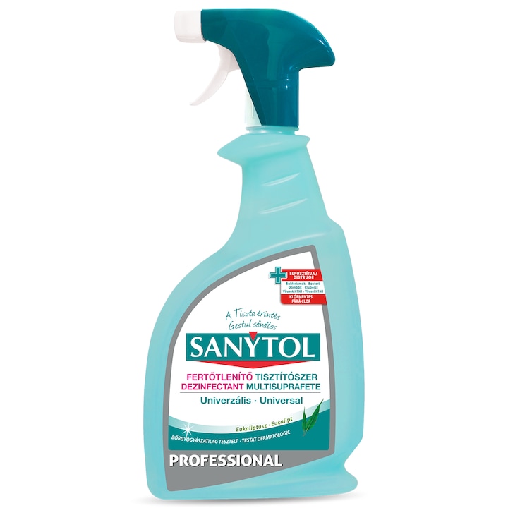 Solutie dezinfectanta multisuprafete Sanytol Professional Eucalipt, 750 ml