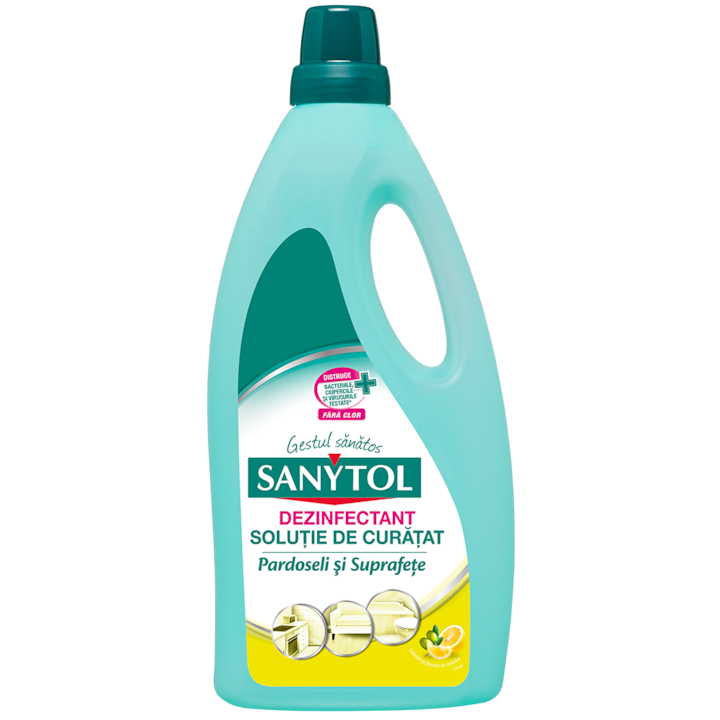 Detergent dezinfectant universal pardoseli si suprafete Sanytol Lamaie, 1l
