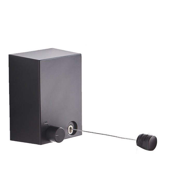 Szárítógép, ABS/Alumínium, Behúzható, 4,2 m, Fekete