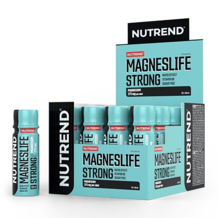 Shot cu Magneziu lichid, Nutrend, Magneslife Strong, 375mg cu vitamina B6, 20x60ml