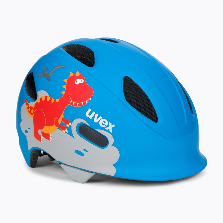 Gyermek kerékpáros sisak, UVEX, Műanyag, Kék, 50-54 cm