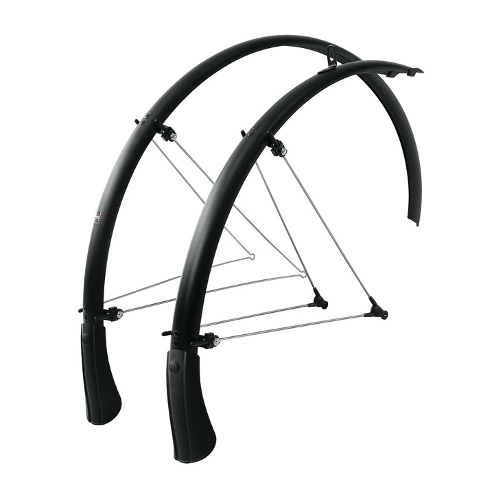 Aparatori de noroi pentru bicicleta, SKS, Aluminiu, 45 mm, Negru