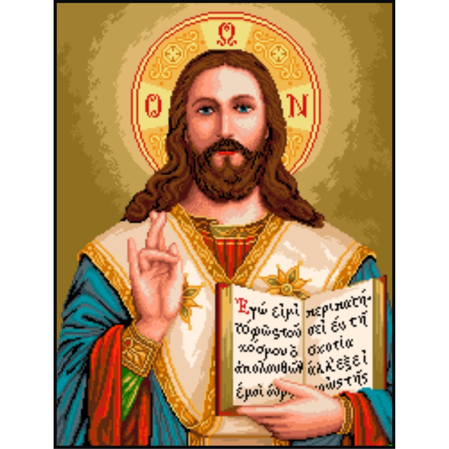 Mantuitorul - kit goblen cu diagrama alb-negru