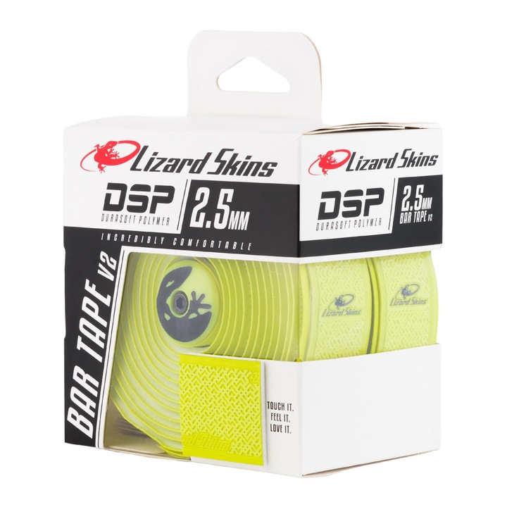 Set 2 benzi de ghidon, Lizard Skins, Polimer, 2.5 mm, Galben