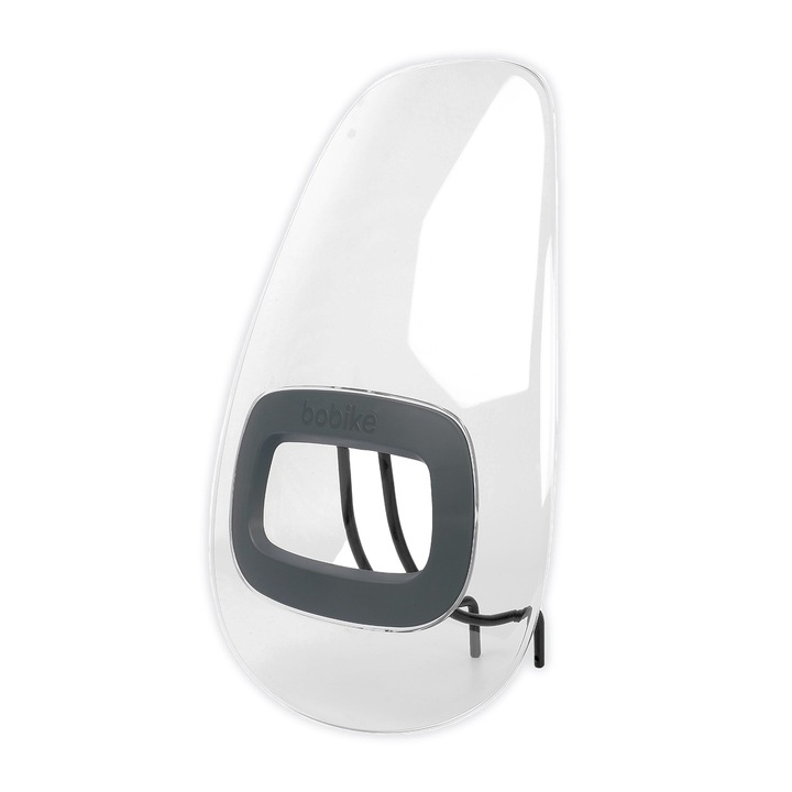 Paravan scaun pentru copii, Bobike, Plastic, Transparent/Gri