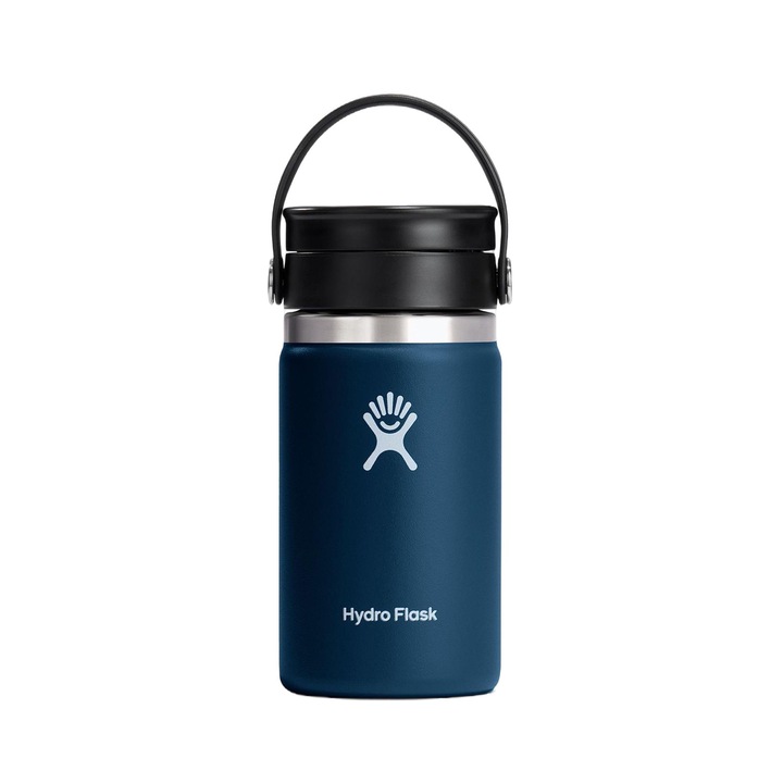 Sticla termica, Hydro Flask, Wide Flex Sip, Otel inoxidabil, 355 ml, Bleumarin