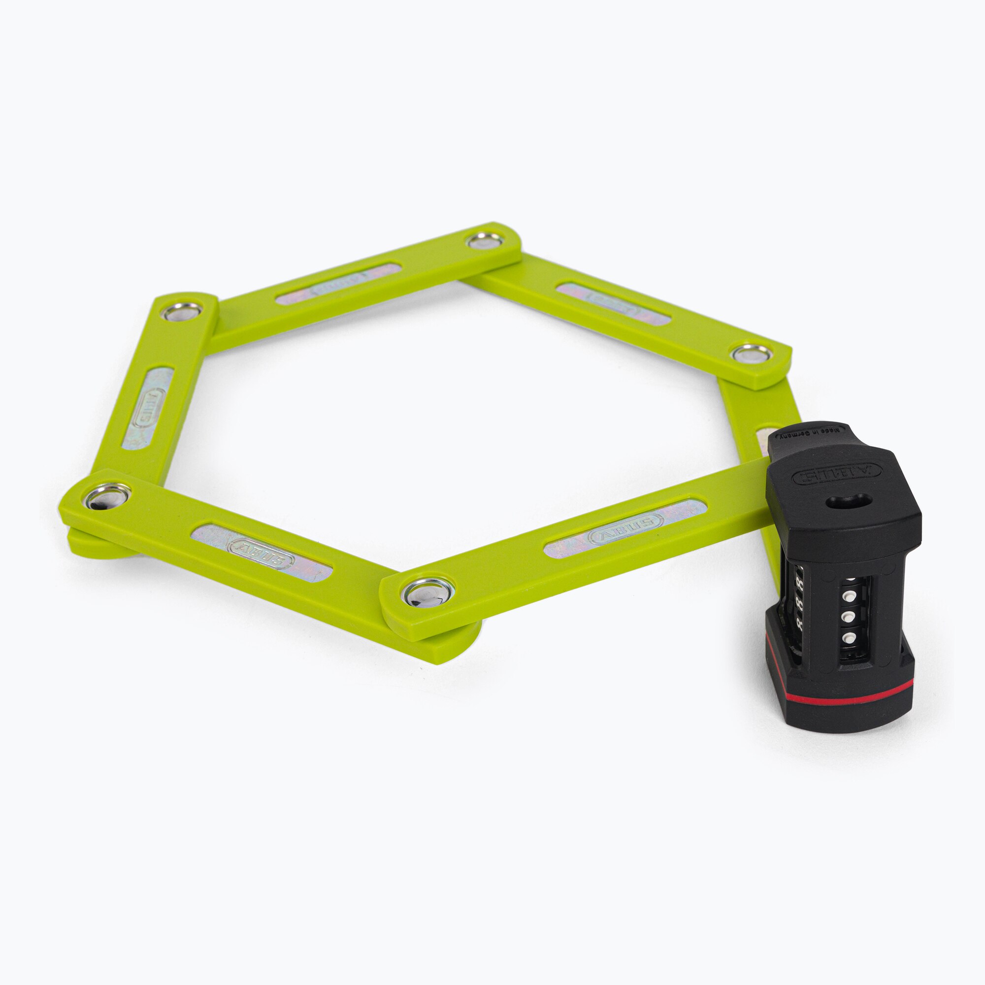 Lucchetto Pieghevole Abus UGrip Bordo 5700c 80 Cm, Rosso, A Combinazione, Per Bici