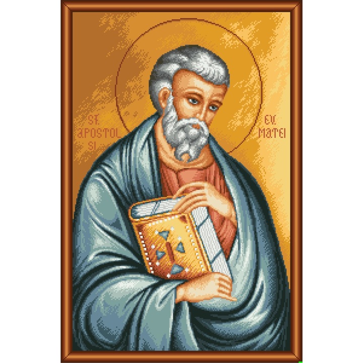 Sfantul Apostol Matei - kit goblen cu diagrama color