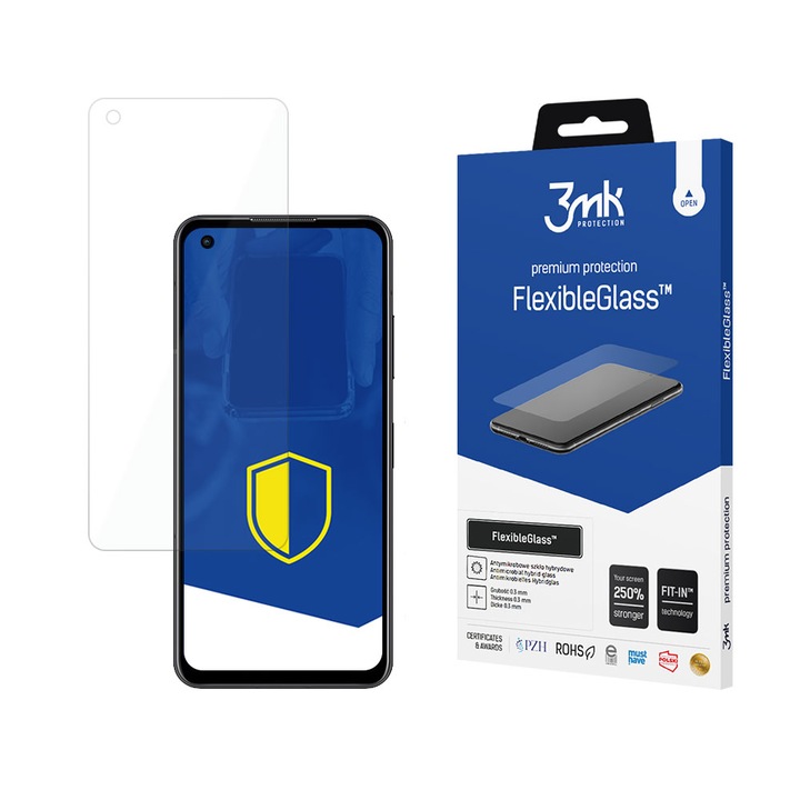 Хибридно защитно стъкло FlexibleGlass 3mk за телефон Asus Zenfone 9 - Прозрачно KP22712