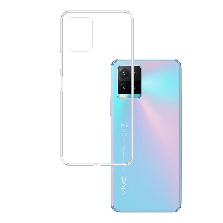 Защитен капак за Vivo Y21s/Y21T, 3MK, TPU/PC, Прозрачен